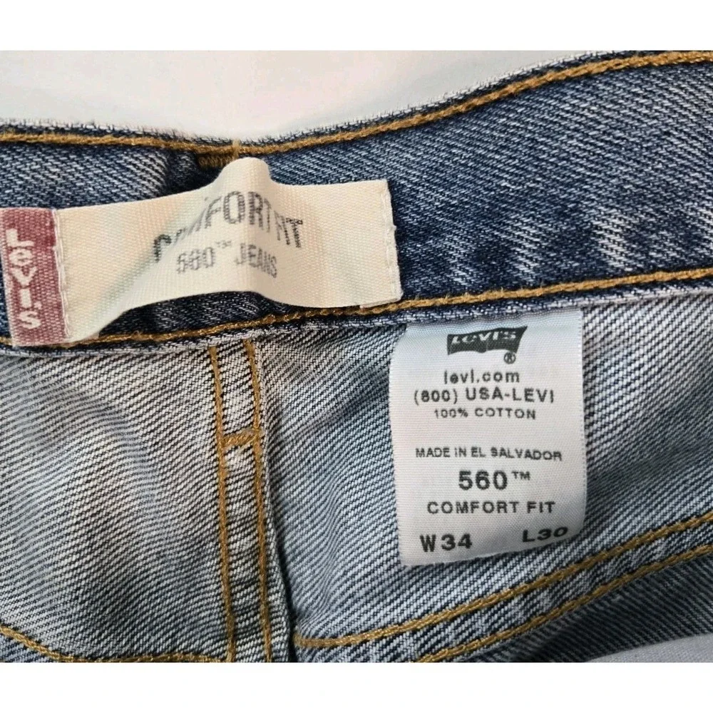 Vintage Levi's 550 & 560 Comfort Fit Jeans | W34 L30 | Made‎ in El Salvador